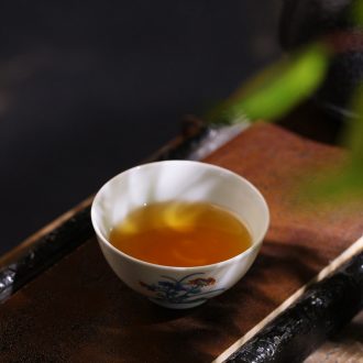 Nine domain of jingdezhen blue and white porcelain of fruit nut plate dry fruit tray double snacks of plate of the sitting room all the candy dish