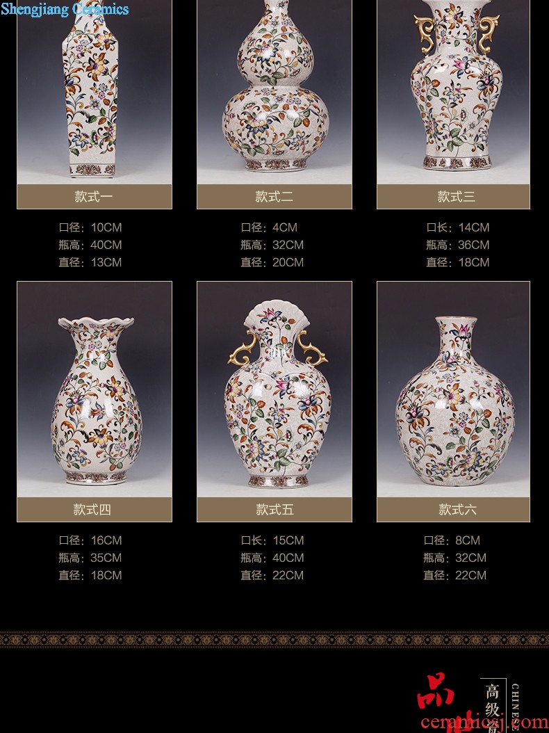 Contemporary and contracted pink beauty of jingdezhen ceramics bottle vase home study wine sitting room adornment is placed