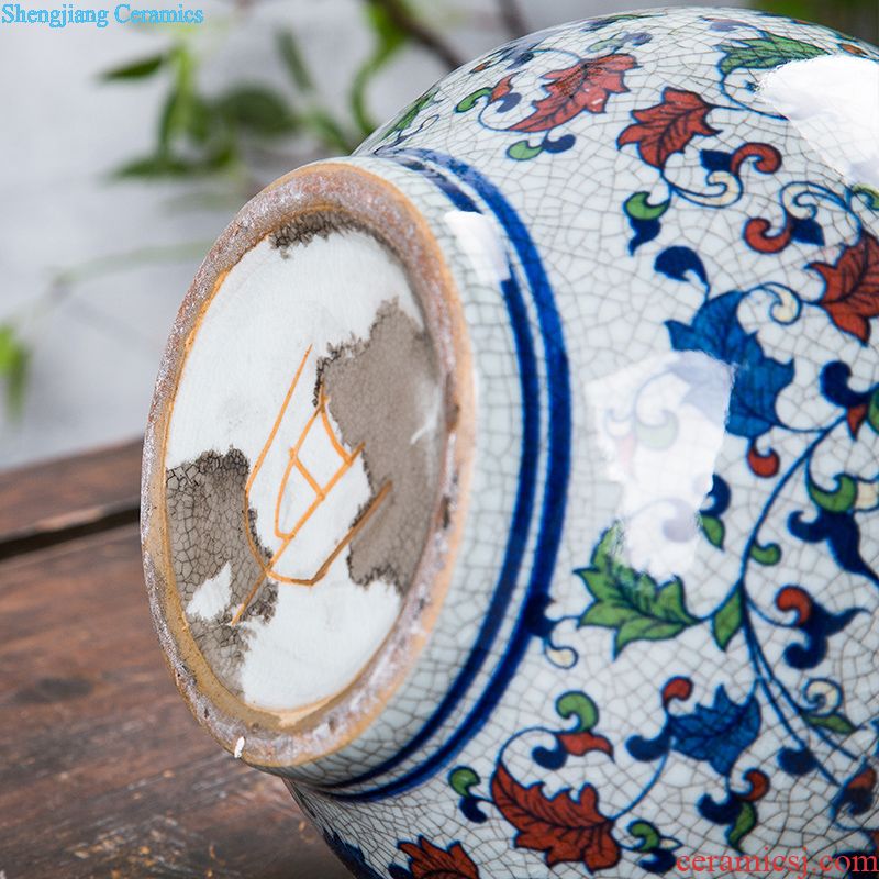 Jingdezhen ceramic aquarium goldfish large blue and white turtle slept GangPen bowl lotus narcissus basin of lotus cylinder betelnut POTS