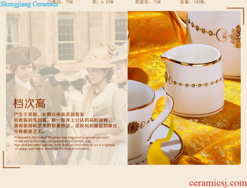 Archaize of yuan blue and white porcelain tableware prince pot soup pot broad-brimmed pot guiguzi bone porcelain jingdezhen high-grade ceramics