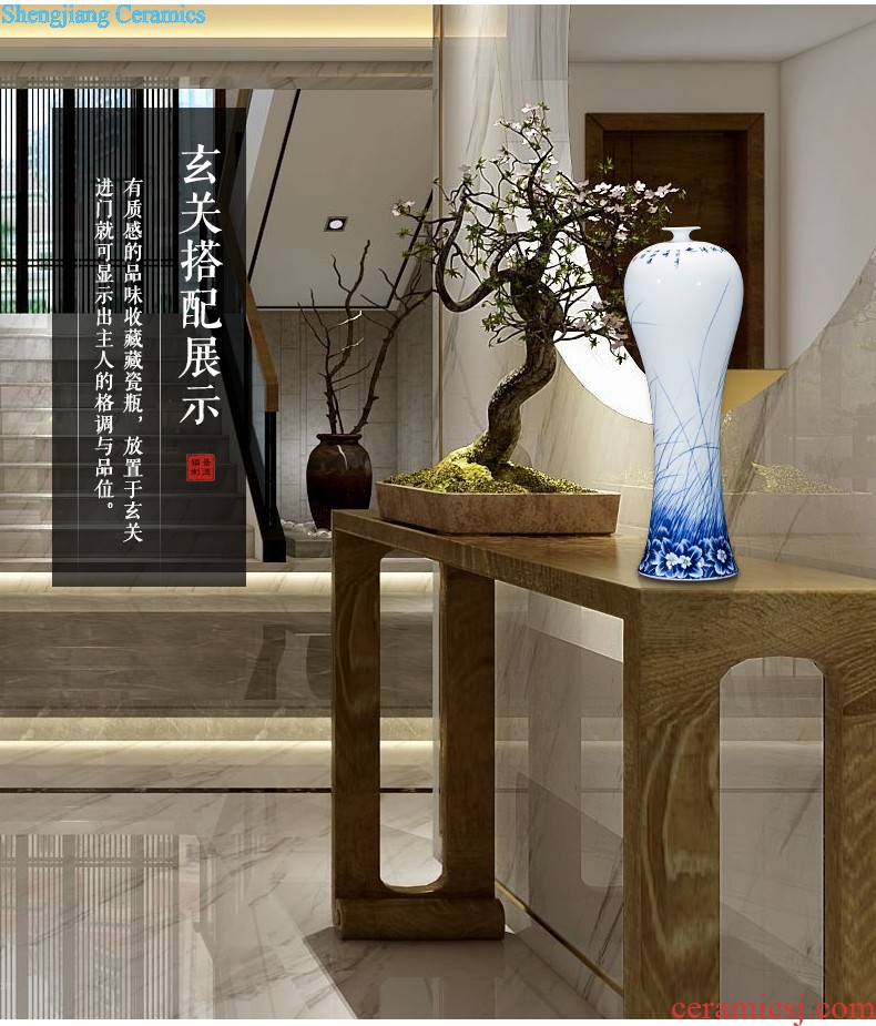 Jingdezhen ceramics sitting room of large vase household decorations arts and crafts office furnishing articles villa hotel