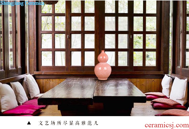 Jingdezhen ceramics archaize shadow celadon vase modern living room home handicraft furnishing articles Beauty bottle