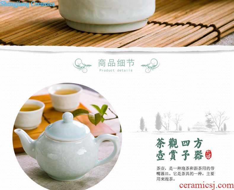 Archaize single sample tea cup cup cup of jingdezhen ceramic kung fu tea set hand-painted imitation qianlong alum red wufu cup