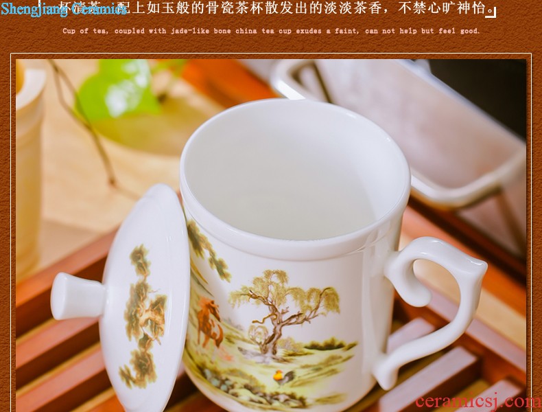 Blue and white porcelain tableware antique dishes exquisite suits and apparatus with cover plate heat preservation plate deep dish bone porcelain ceramic