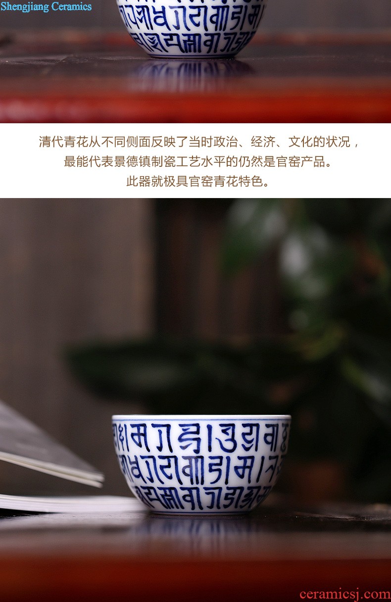 Jingdezhen ceramics hand-painted colored enamel paint sample tea cup cup dish kung fu tea tea cups master cup