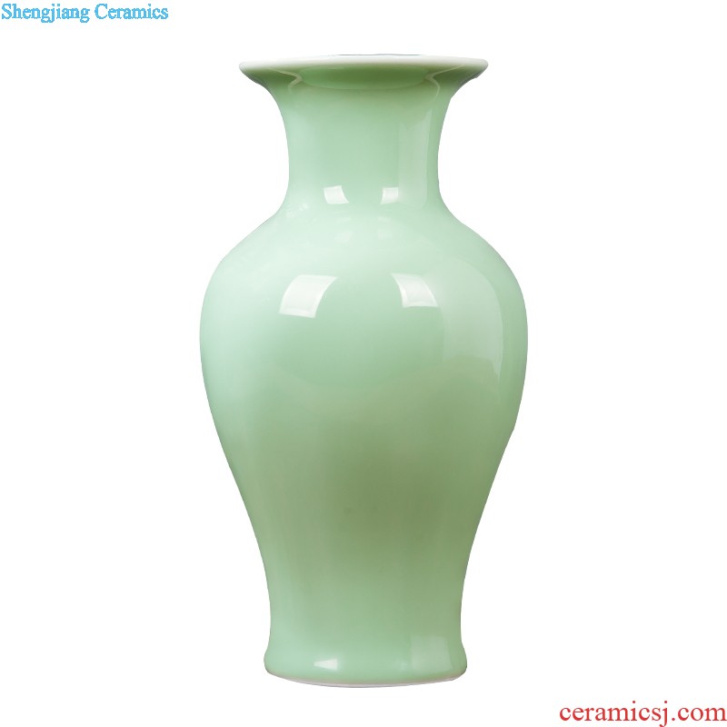 Jingdezhen ceramics antique blue-and-white hand-painted mini floret bottle of flower tea hydroponic creative rich ancient frame furnishing articles