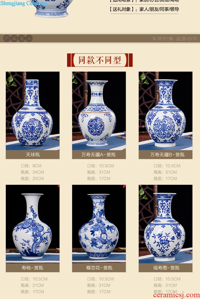 Jingdezhen ceramics furnishing articles household decorations hanging dish sitting room ark large Chinese arts and crafts decorative plate