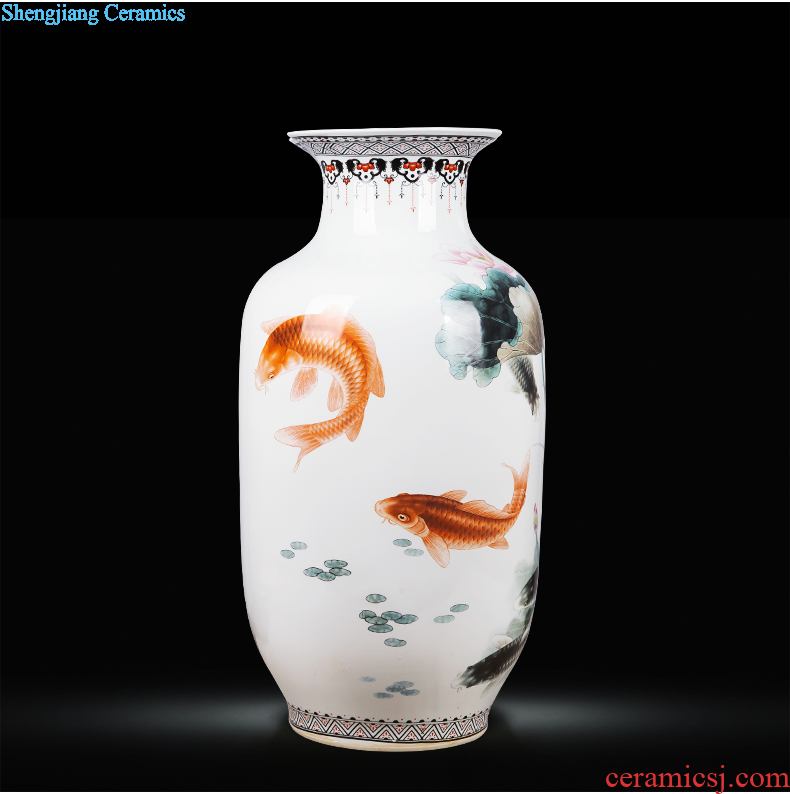 Contracted and contemporary jingdezhen chinaware big vase flower arrangement, household decoration wine porch decoration furnishing articles