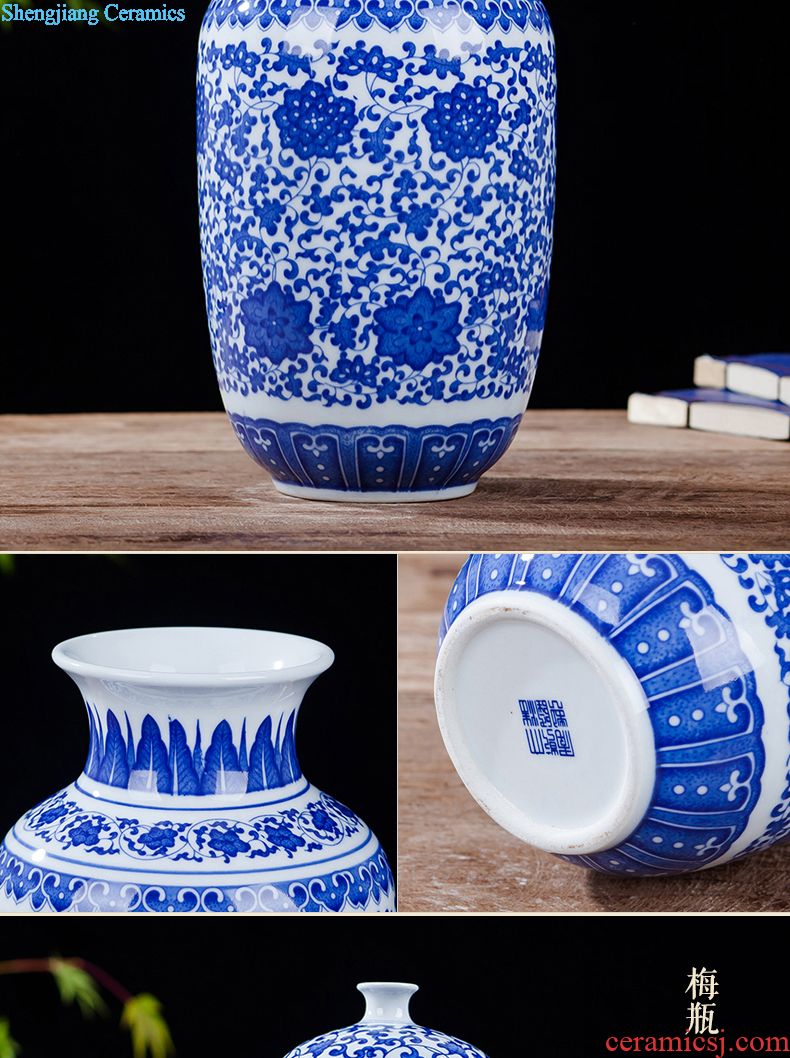 Jingdezhen ceramics furnishing articles home decorations hanging dish handicraft wine blue-and-white scented decorative plate