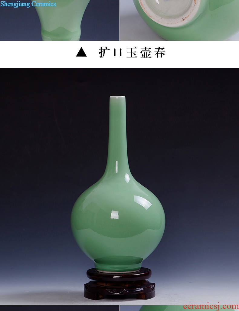 Jingdezhen ceramics powder enamel vase is contemporary and contracted creative furnishing articles home sitting room flower arrangement craft ornaments