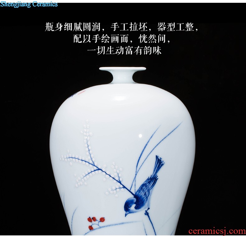 Jingdezhen ceramics sitting room of large vase household decorations arts and crafts office furnishing articles villa hotel