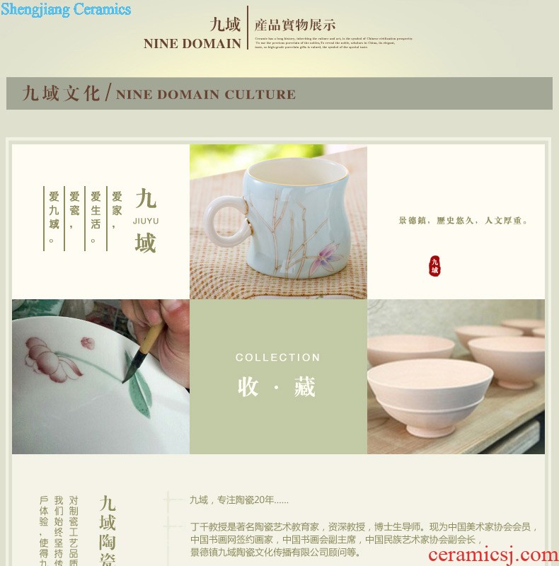 Creative tea set jingdezhen ceramic tea cups of a complete set of kung fu tea set Tureen sample tea cup tea set