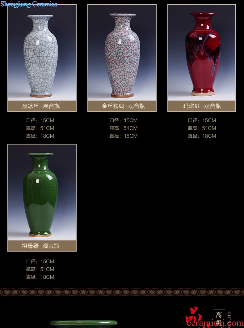 Jingdezhen ceramic vases, a thriving business Chinese red porcelain furnishing articles sitting room ark crafts home decoration