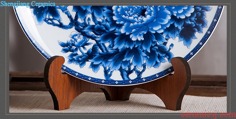 Jingdezhen ceramics hand-painted color bucket vase wine porch home decoration sitting room TV ark furnishing articles