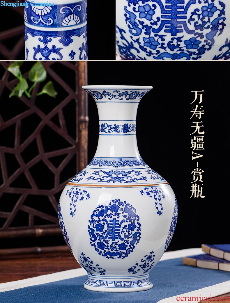 Jingdezhen ceramics furnishing articles household decorations hanging dish sitting room ark large Chinese arts and crafts decorative plate