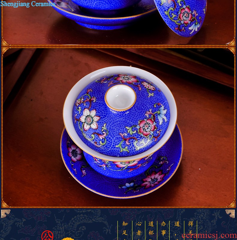 Jingdezhen blue and white porcelain dish dish dish bone porcelain tableware bone plate plate 6 inches Chinese style pastry cake plate