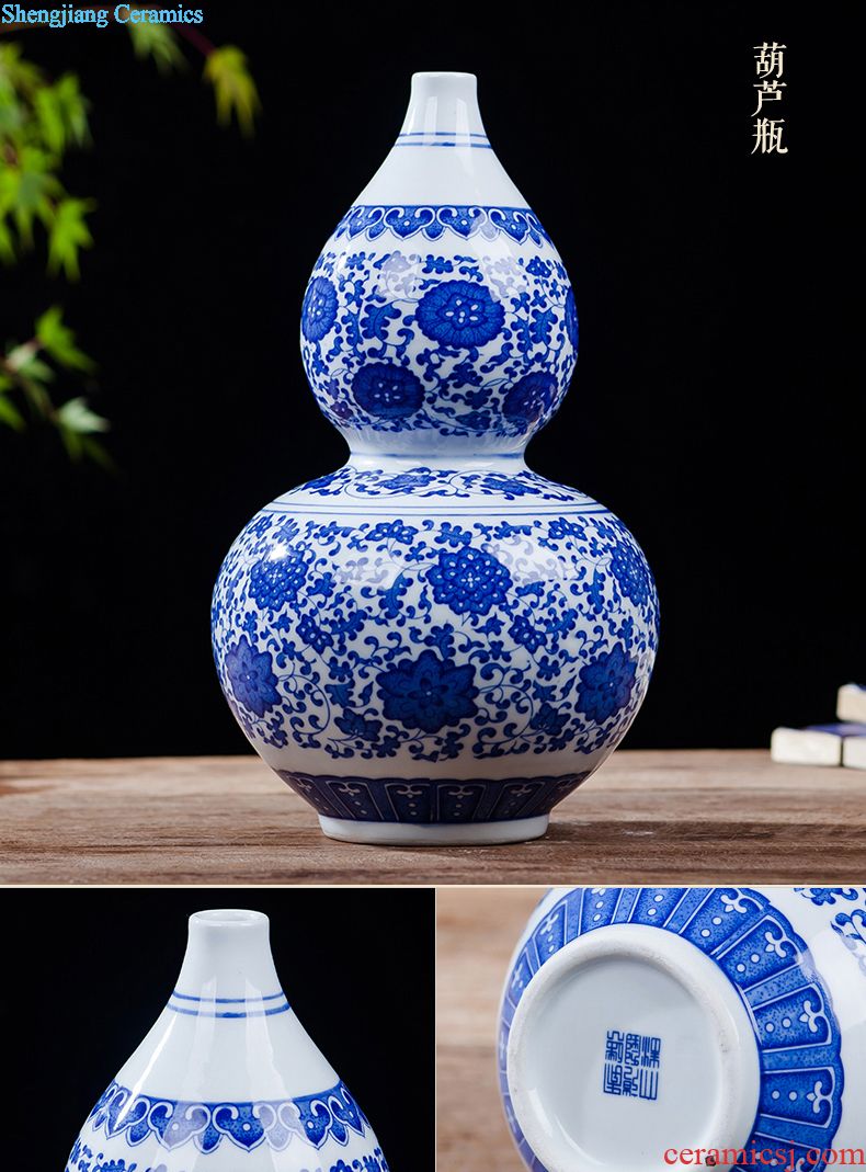 Jingdezhen ceramics furnishing articles home decorations hanging dish handicraft wine blue-and-white scented decorative plate