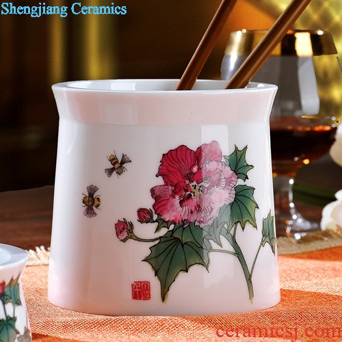 Jingdezhen porcelain youligong shochiku mei tureen large ceramic cups kung fu tea set three bowl