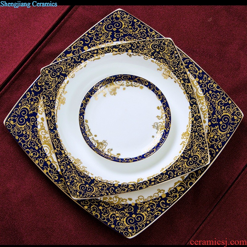 Bowl suit of jingdezhen ceramic tableware 4.5 inch tall bowl 6 inch rainbow noodle bowl creative household bone porcelain rice bowls