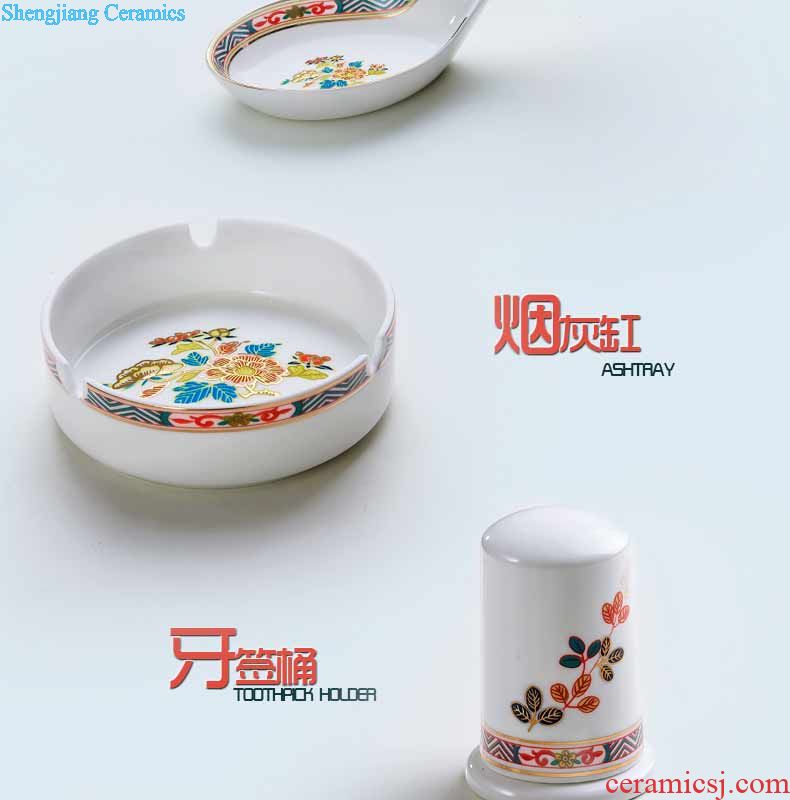 Rainbow noodle bowl bowl of jingdezhen porcelain and ceramics cutlery set high rice bowl creative household bone porcelain rice bowls