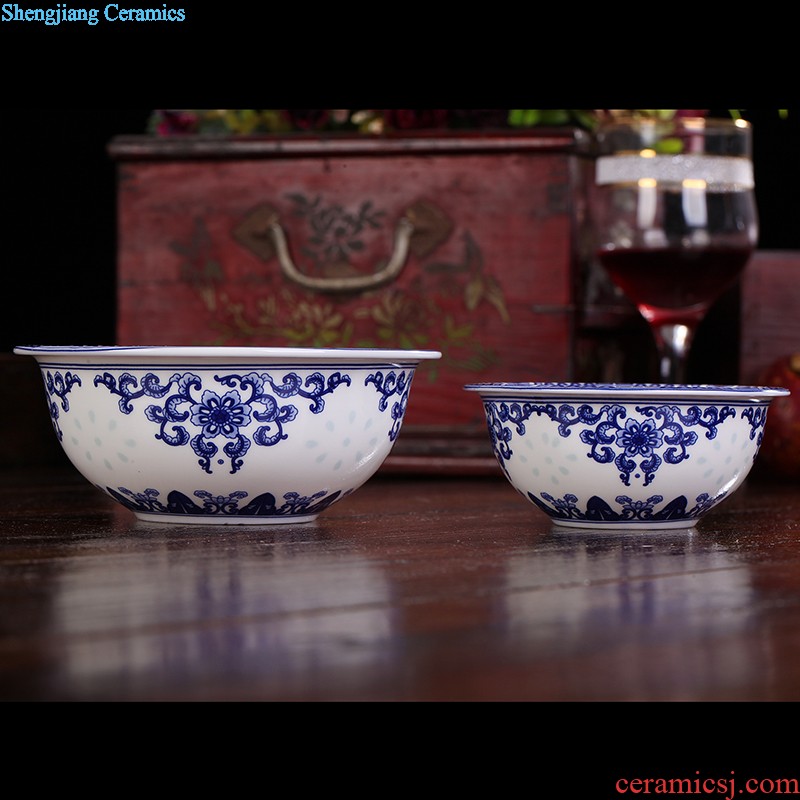Jingdezhen porcelain youligong tureen large ceramic cups kung fu tea set three bowl water chestnut tureen tea cups