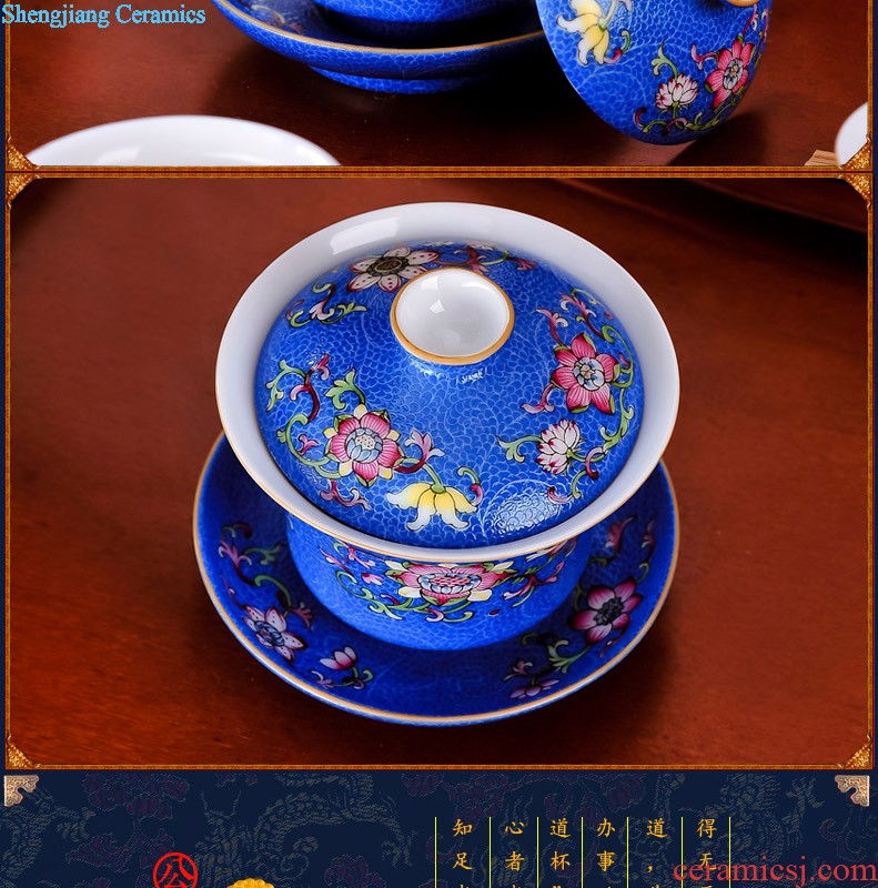 Jingdezhen ceramic cups with cover glass cups nine domain bone porcelain cup peony custom office cup tea cup