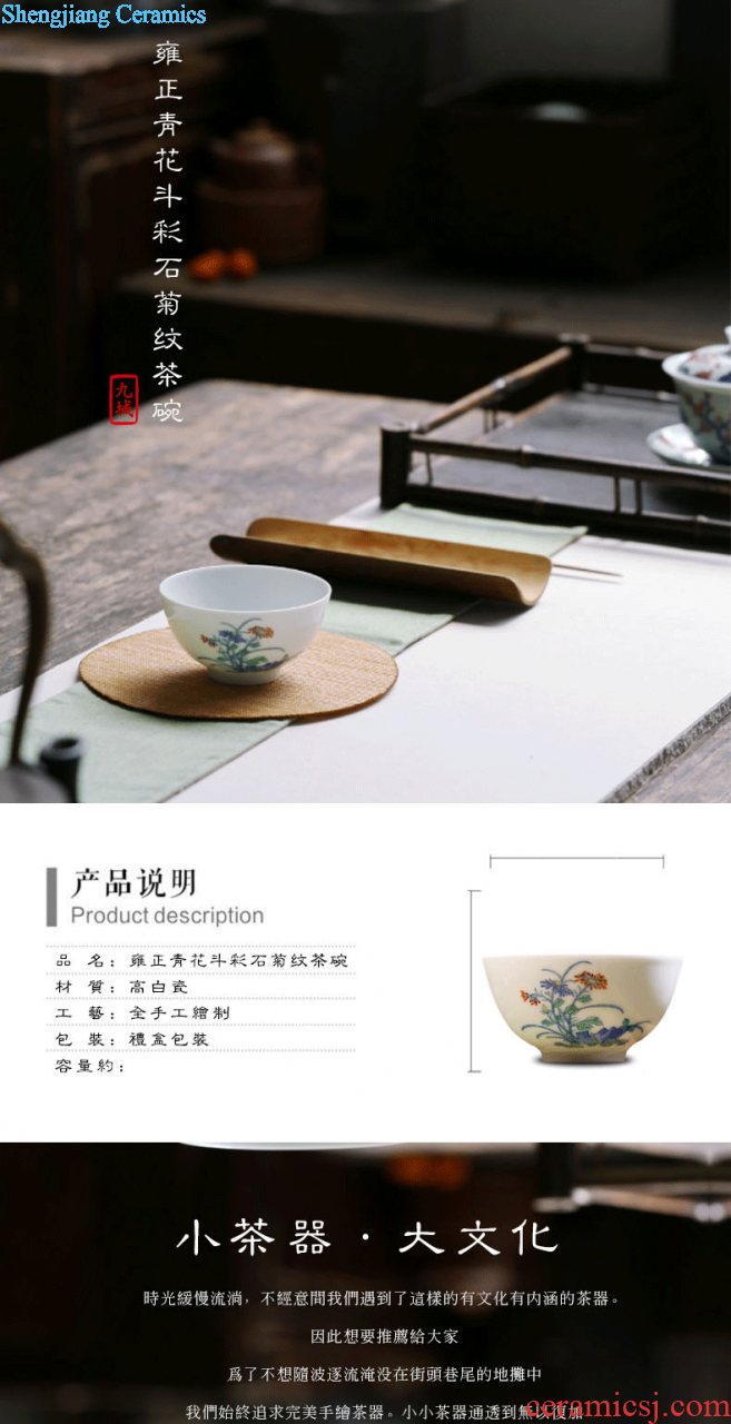 Nine domain of jingdezhen blue and white porcelain of fruit nut plate dry fruit tray double snacks of plate of the sitting room all the candy dish