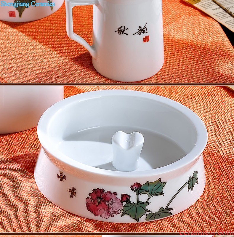 Jingdezhen porcelain youligong shochiku mei tureen large ceramic cups kung fu tea set three bowl