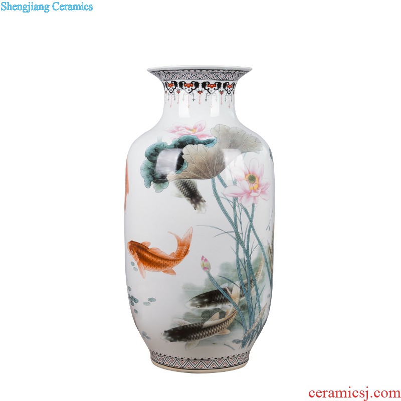 Contracted and contemporary jingdezhen chinaware big vase flower arrangement, household decoration wine porch decoration furnishing articles