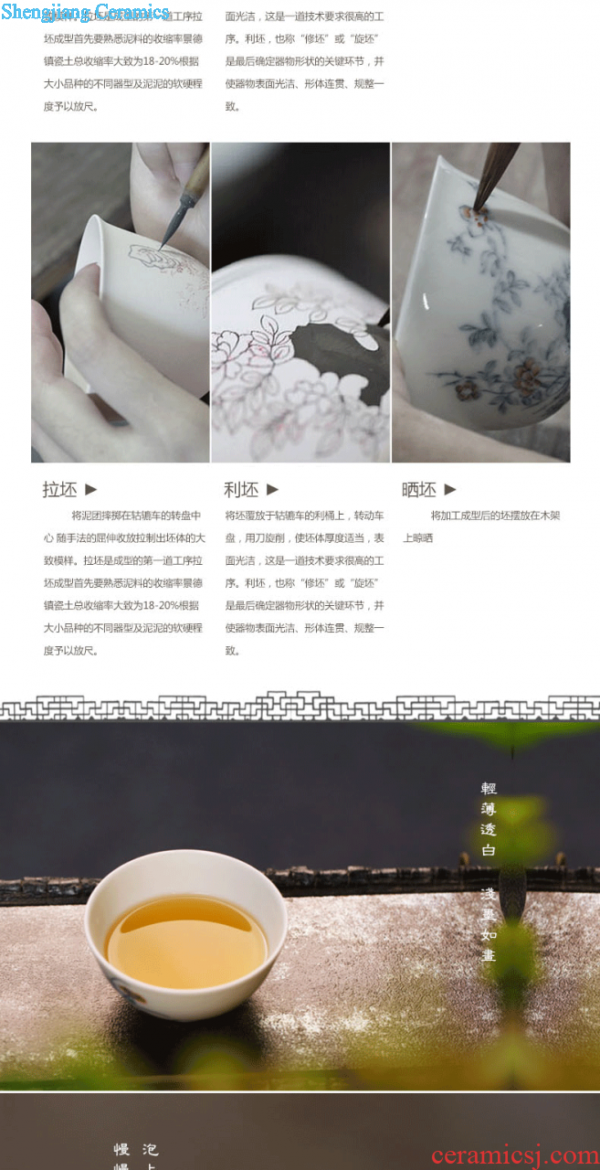 Nine domain of jingdezhen blue and white porcelain of fruit nut plate dry fruit tray double snacks of plate of the sitting room all the candy dish