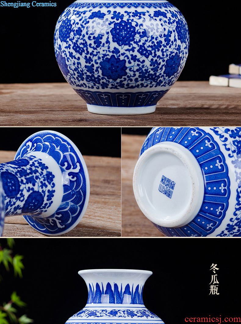 Jingdezhen ceramics furnishing articles home decorations hanging dish handicraft wine blue-and-white scented decorative plate