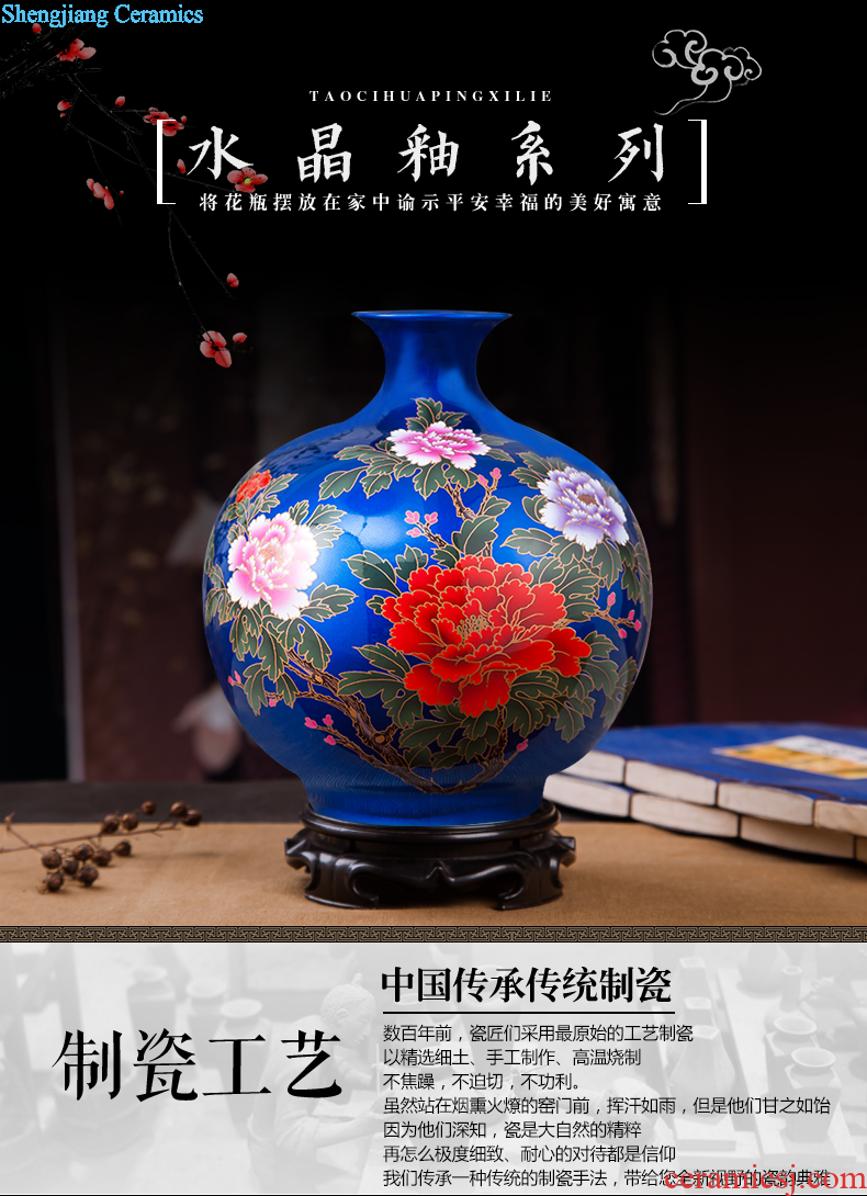 Jingdezhen ceramics hand-painted antique Chinese blue and white porcelain vase furnishing articles contracted household act the role ofing is tasted the sitting room of handicraft