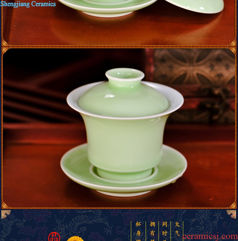 Nine domain jingdezhen porcelain tableware bone bowls of rice bowl phnom penh set bowl of sun island Kitchen kits mail