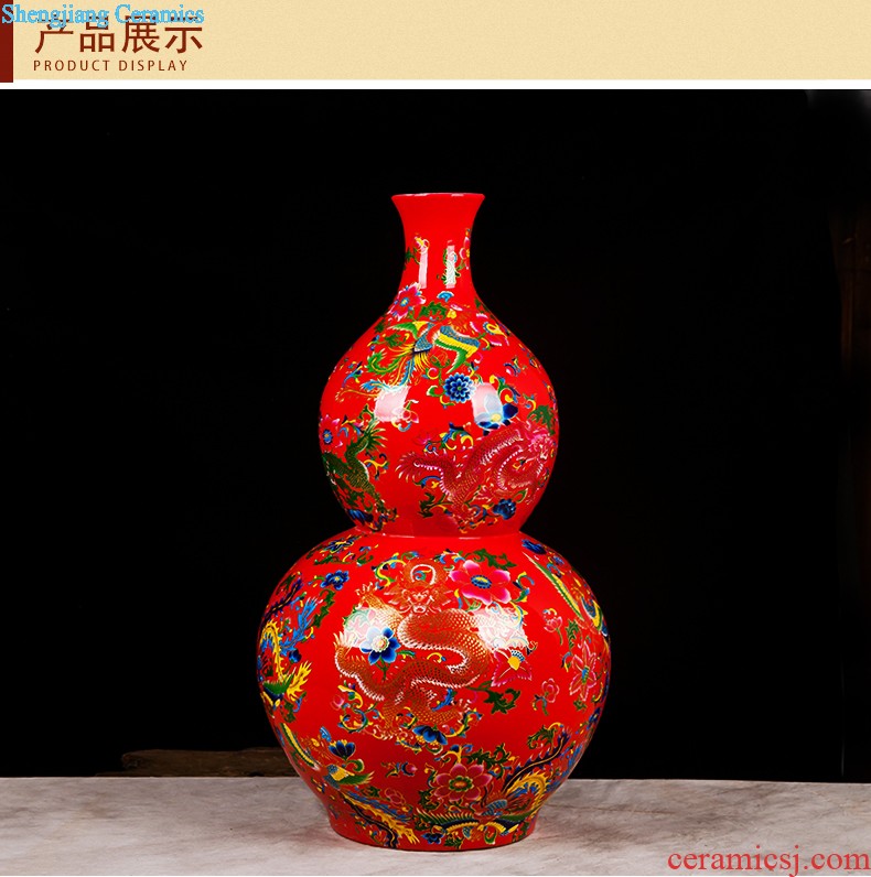 Jingdezhen ceramics Famous Wu Wenhan hand painted blue and white porcelain vase pomegranate and classical collection certificate