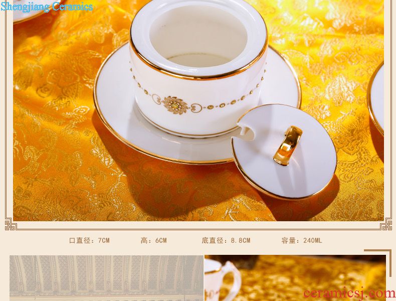 Archaize of yuan blue and white porcelain tableware prince pot soup pot broad-brimmed pot guiguzi bone porcelain jingdezhen high-grade ceramics
