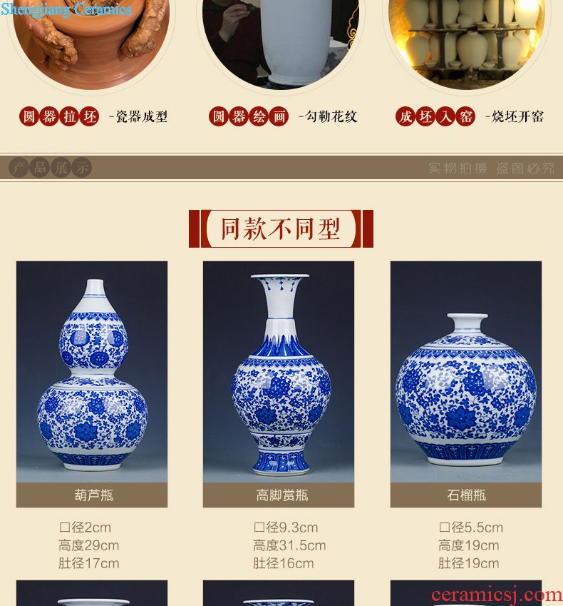 Jingdezhen ceramics furnishing articles home decorations hanging dish handicraft wine blue-and-white scented decorative plate
