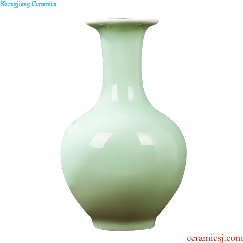 Jingdezhen ceramic vases, flower implement sitting room decorations household modern Chinese style living room crafts lucky bamboo furnishing articles