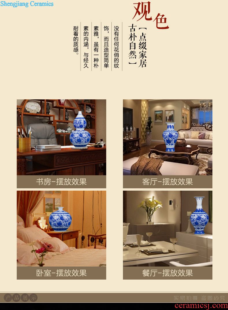 Jingdezhen ceramics furnishing articles home decorations hanging dish handicraft wine blue-and-white scented decorative plate