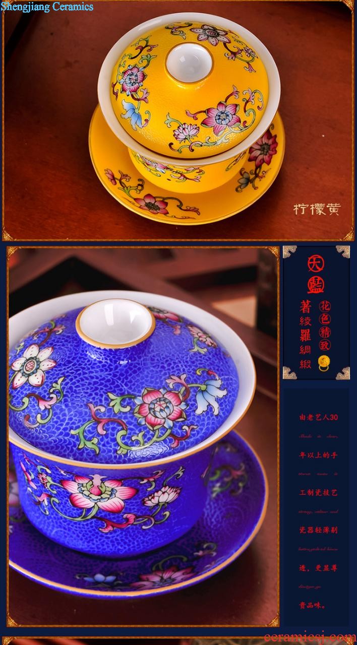 Jingdezhen high-grade ceramic 28 Chinese blue and white porcelain head glair bone porcelain tableware suit dish basin suit