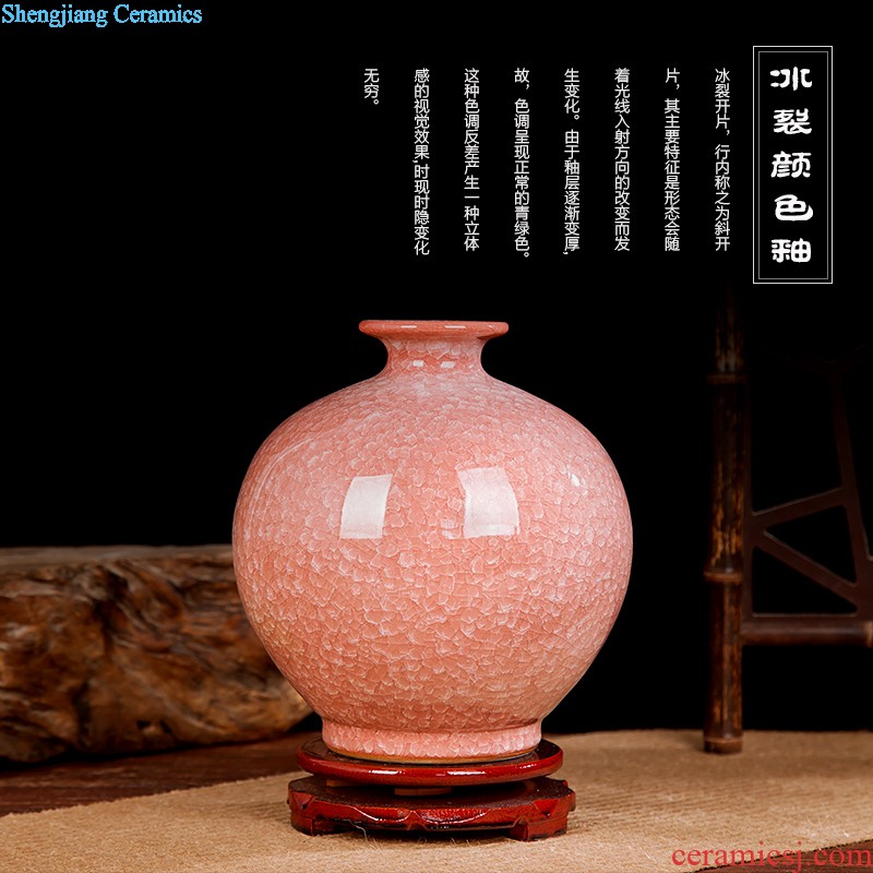 Jingdezhen ceramics archaize shadow celadon vase modern living room home handicraft furnishing articles Beauty bottle