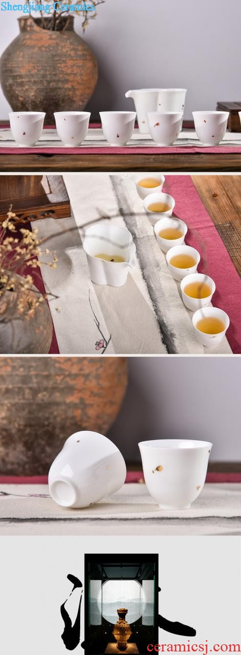 Chenghua bucket color grape grain ceramic tea cups Manual hand-painted archaize jingdezhen kung fu master sample tea cup