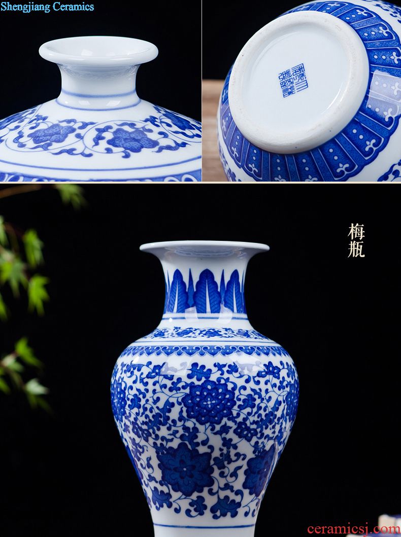 Jingdezhen ceramics furnishing articles home decorations hanging dish handicraft wine blue-and-white scented decorative plate