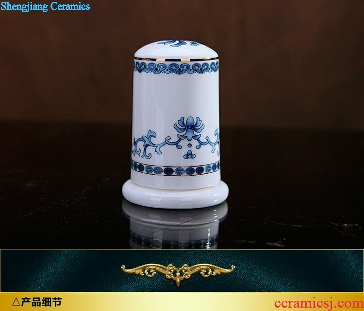 Queshan hall jingdezhen ceramics household gifts high-grade set tableware bone bowls phnom penh dish suits the dishes scoop