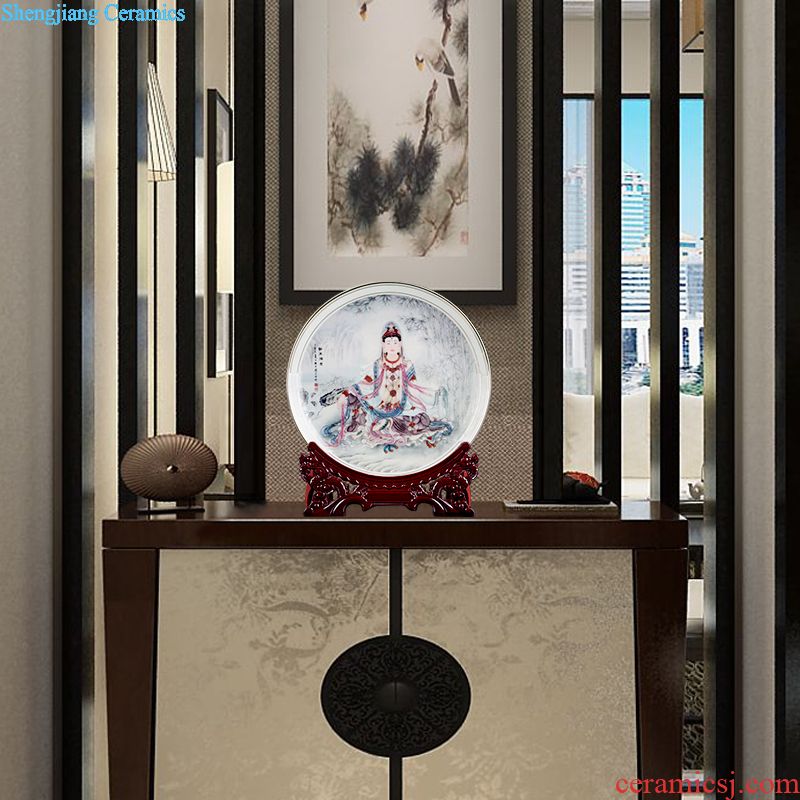 Jingdezhen ceramics sun yat-sen as ornamental decoration hanging dish home sitting room office wine adornment furnishing articles