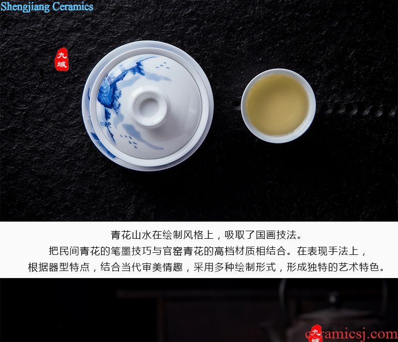 Custom manual pick flowers hat to kung fu tea tea cups of jingdezhen ceramics single office glass cup individual host