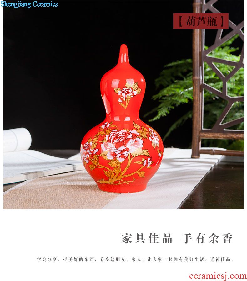 Blue and white ceramics jingdezhen large hand-painted vases, flower arrangement sitting room porch decoration of Chinese style household furnishing articles