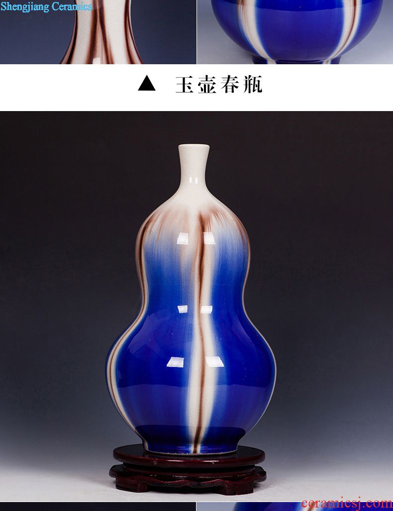 Jingdezhen ceramic vases, a thriving business Chinese red porcelain furnishing articles sitting room ark crafts home decoration