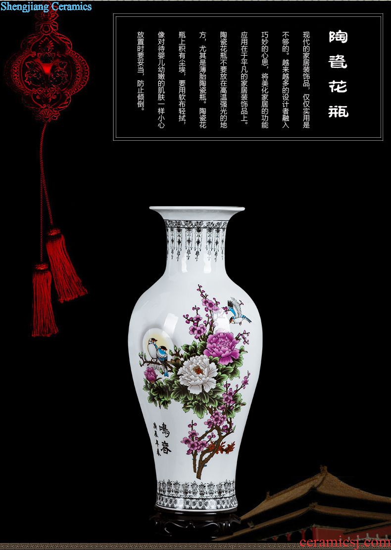 Ceramic floret bottle of archaize the jun porcelain kiln red Chinese style household adornment sitting room flower arranging, handicraft furnishing articles