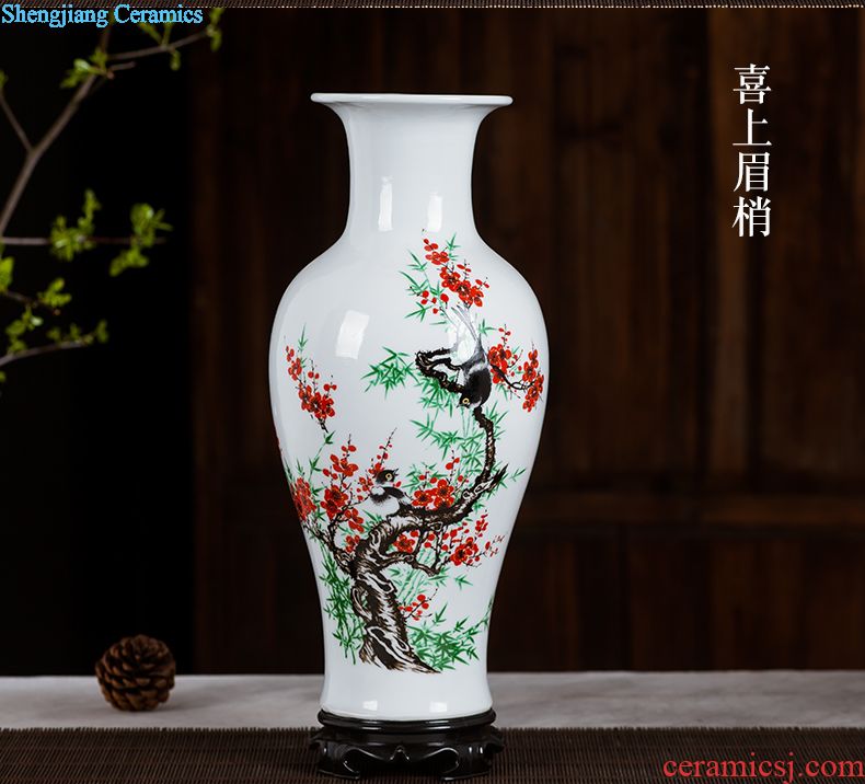 Ceramic floret bottle of archaize the jun porcelain kiln red Chinese style household adornment sitting room flower arranging, handicraft furnishing articles