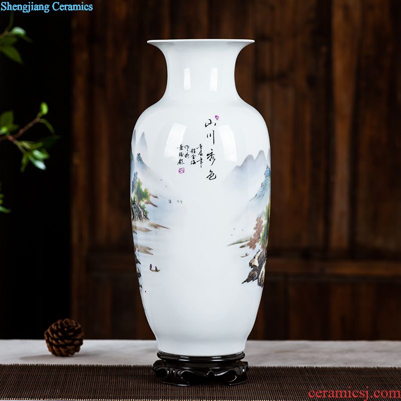 Ceramic floret bottle of archaize the jun porcelain kiln red Chinese style household adornment sitting room flower arranging, handicraft furnishing articles